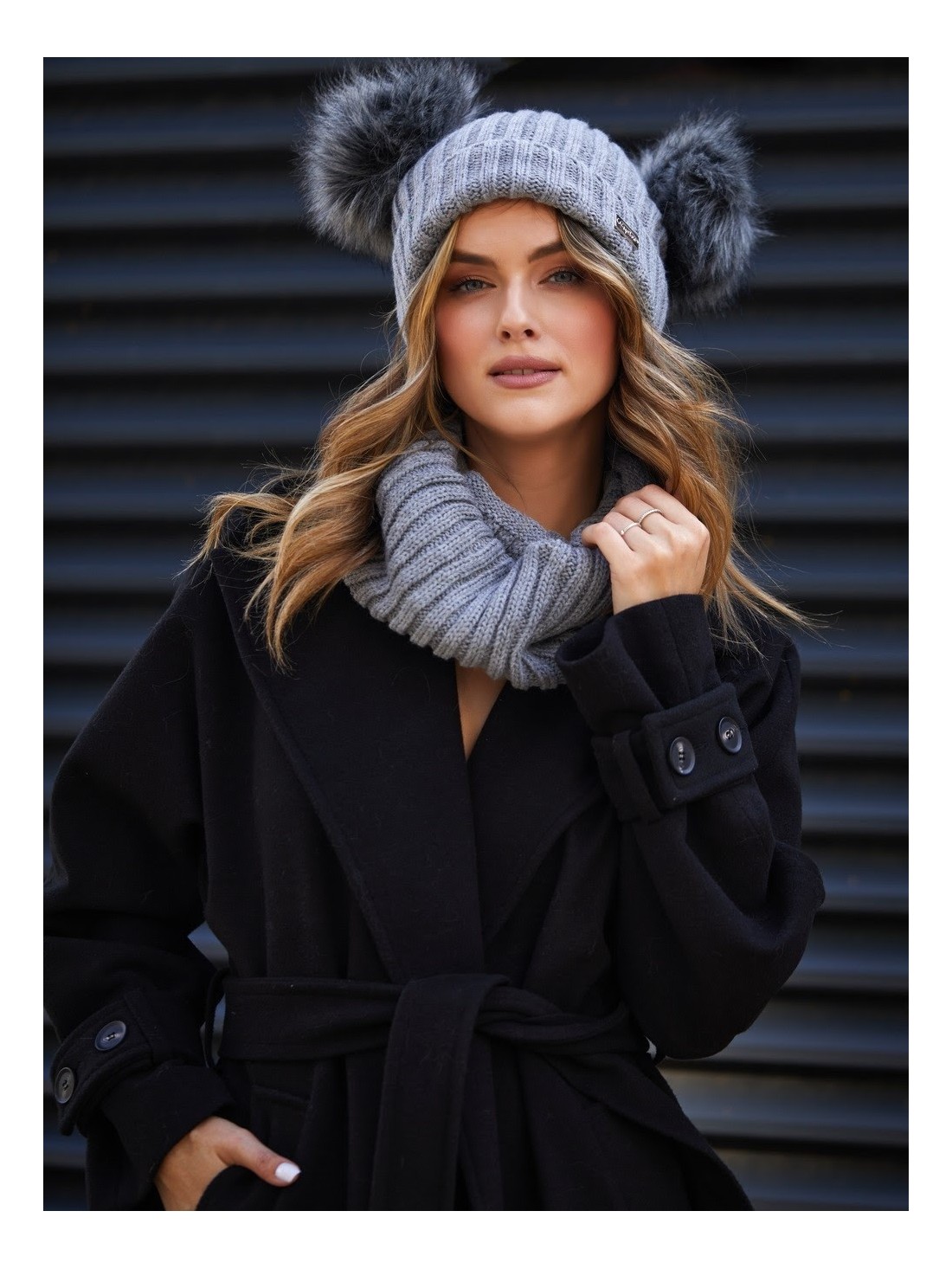 Dark gray winter set C18 - Online store - Boutique